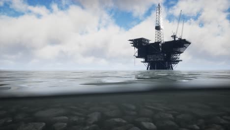 Große-Offshore-Ölplattform-Im-Pazifischen-Ozean